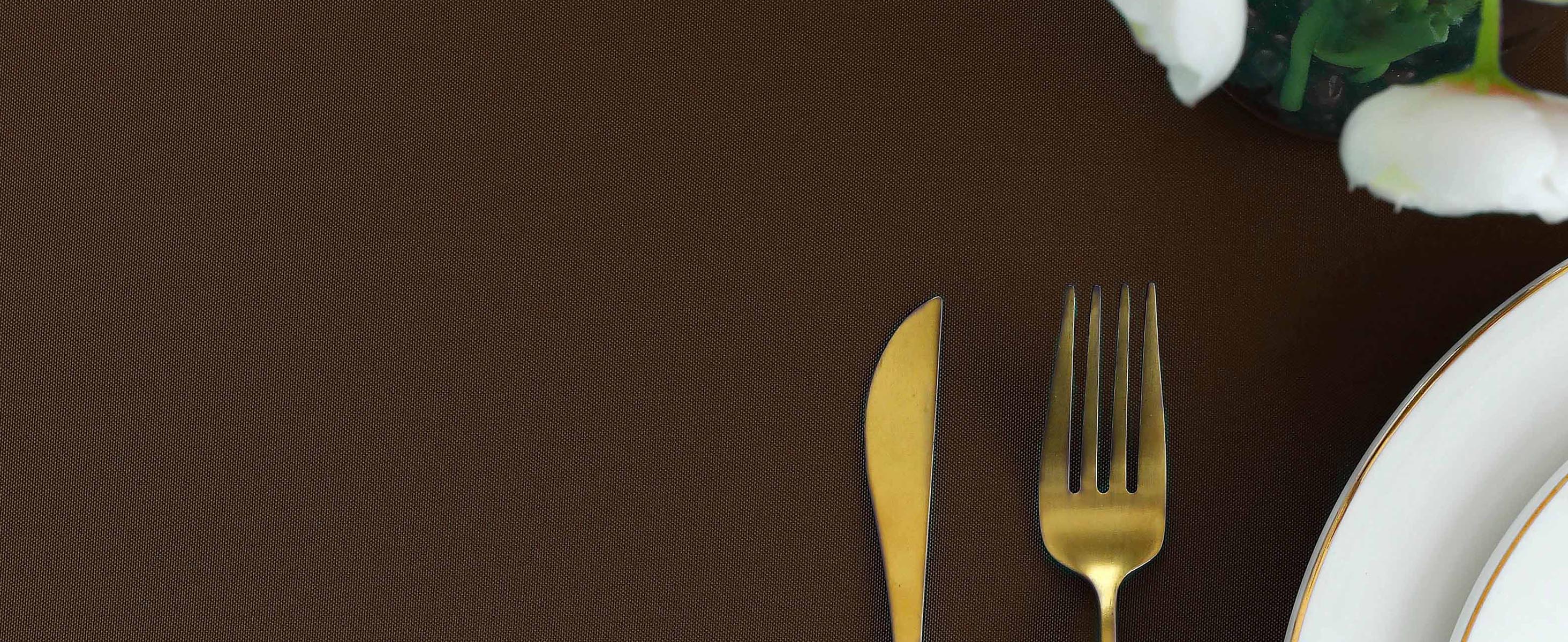 Brown Rectangle Tablecloth Wrinkle Free Waterproof Polyester Table Cloths Spillproof Heavy Duty and Washable Table Cover for Party, Banquet, Indoor and Outdoor-Square/Rectangular