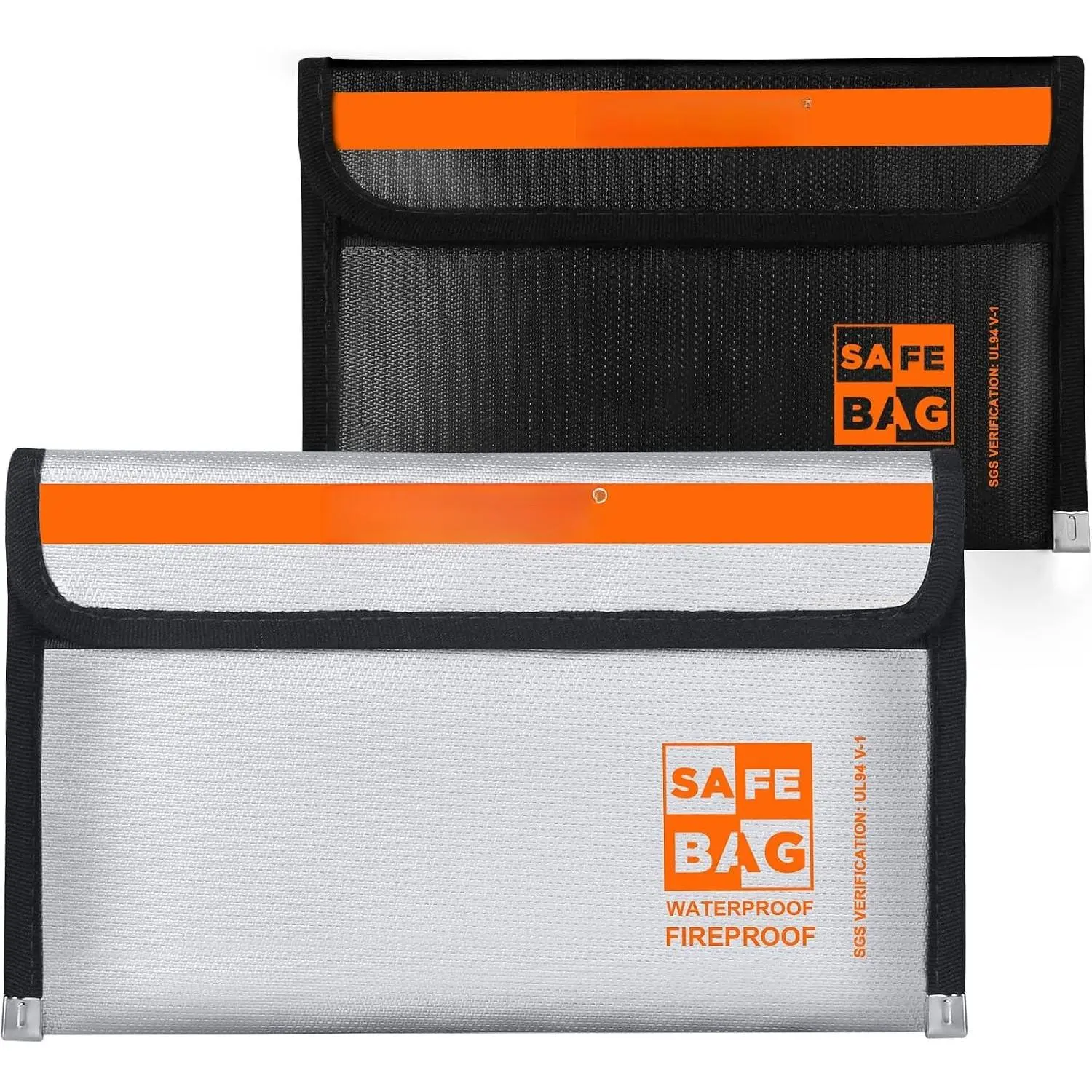 Fire Proof  Bag for , Small  Document Holder, 2-Pack