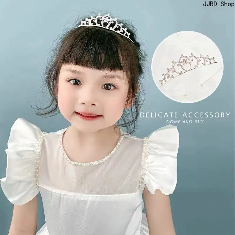 Alloy Rhinestone Crown Headband - Heart & Butterfly Design, Peppy Romantic Hair Accessory for Christmas, Engagement, Anniversary, Birthday Stage Decor