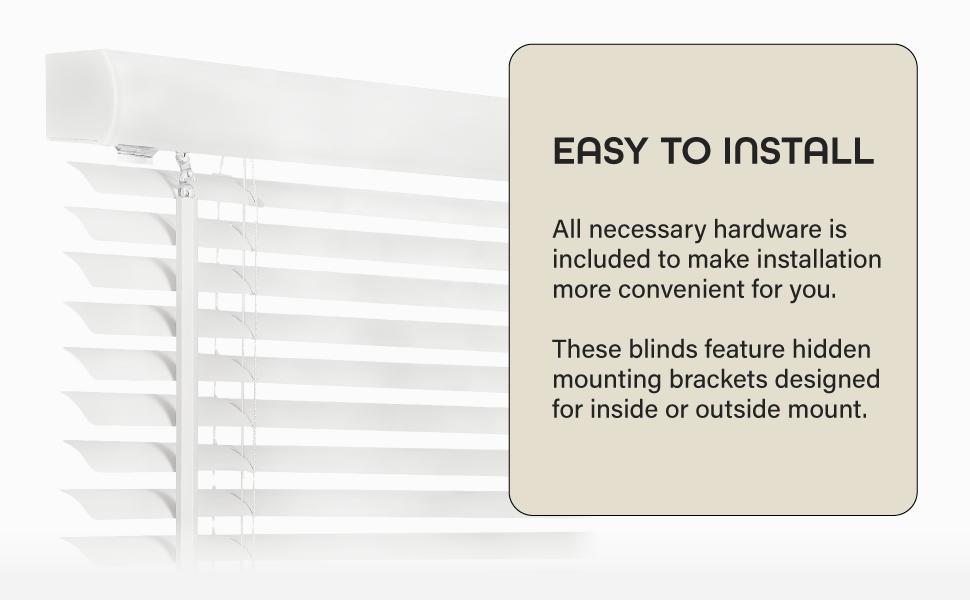 Cordless Light Filtering Mini Blind - 23 Inch Width, 42 Inch Length, 1" Slat Size - Pearl White - Cordless GII Morningstar Horizontal Windows Blinds for Interior by Achim Home Decor