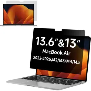 Privacy Screen for MacBook Air 13.6 & 13 Inch (2022-2026, M2, M3, M4, M5), Reduce Eye Strain Anti Scratch Laptop Privacy Screen Protector for Mac 13In (Model A2681 A3113 A3240 A3449)
