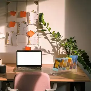 12-Tier Acrylic Display Rack, Card Postcard Storage Box, Desktop Sticker Coaster Organizer, Stackable Portable Display Stand