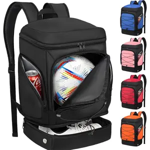 Soccer Bag - Soccer Backpack with Ball Holder, Equipment Bags gifts for soccer stuff Water resistant Includes Separate Cleat Fit Basketball Volleyball Football