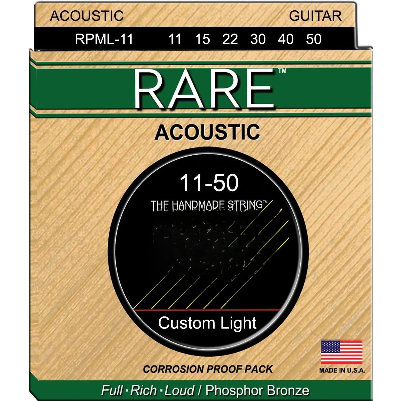 Rare - Phosphor Bronze AcousticHex Core 11-50 (RPML-11)