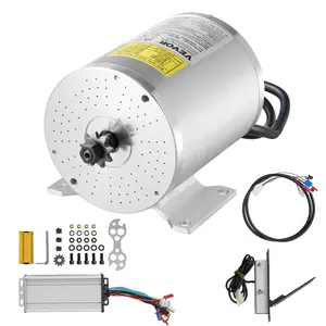 fathersdaygift VEVOR 1800W Electric Brushless DC Motor Kit - 48V 4500rpm Motor with Upgraded Speed Controller and Foot Pedal Throttle Kit for Go Karts E-Bike Motorcycle Scooter DIY