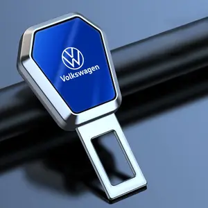 Car Interior Seatbelt Hole Cover Decorative Diamond Plug, Metal Trim, for Volkswagen Vw Golf 6 7 8 Touareg Passat Polo Jetta Mk4 B6 Gti