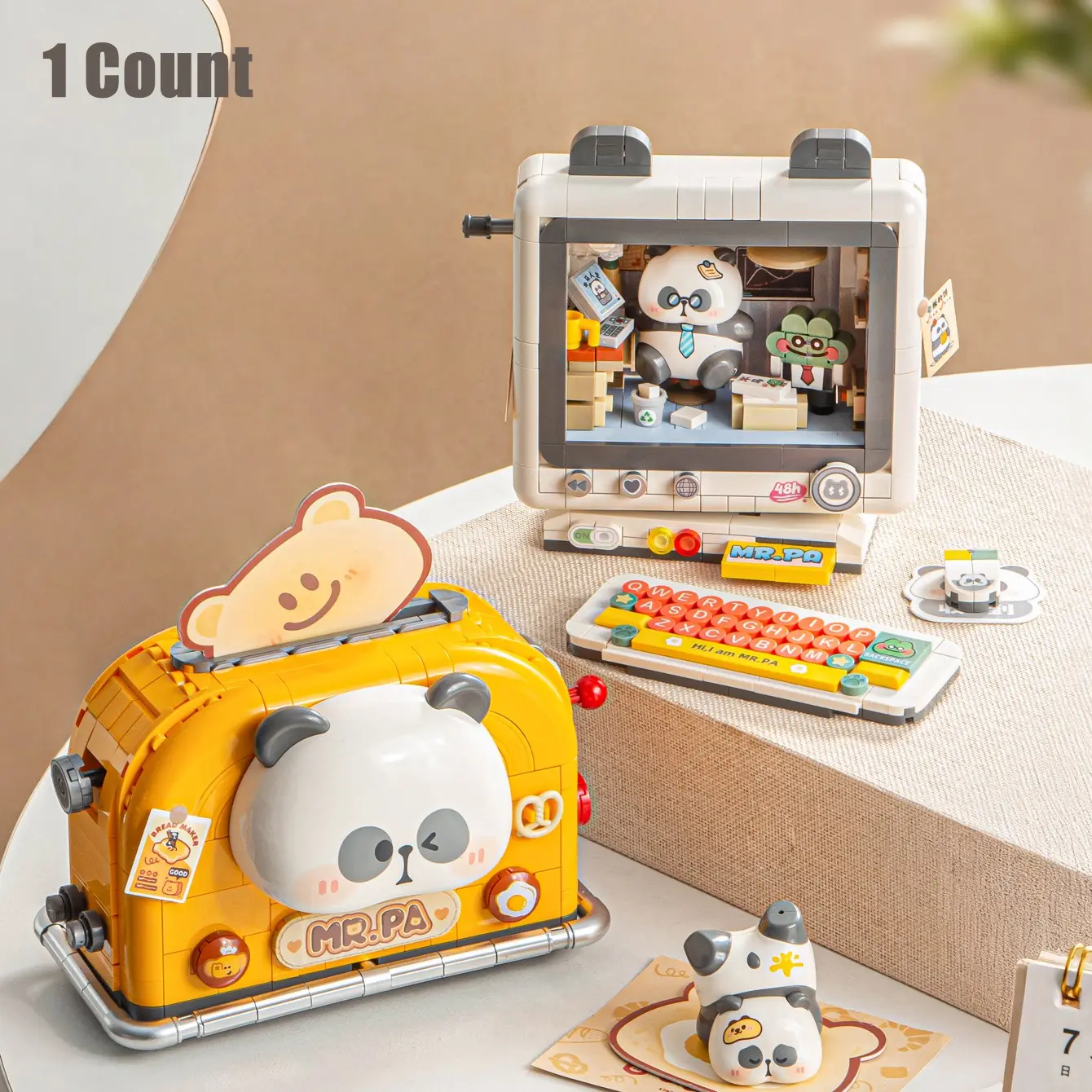 Loz Mini Building Blocks, DIY Building Set, Creative Cartoon Appliances Set, Retro Computer, Nostalgic Childhood Memories, Perfect Gift for All Ages