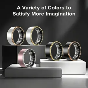 Multicolor Smart Ring, Bluetooth-compatible Connected, Ip67 Water Resistant, Heart Rate & Sleep Monitor, Gesture Control, Android Compatible