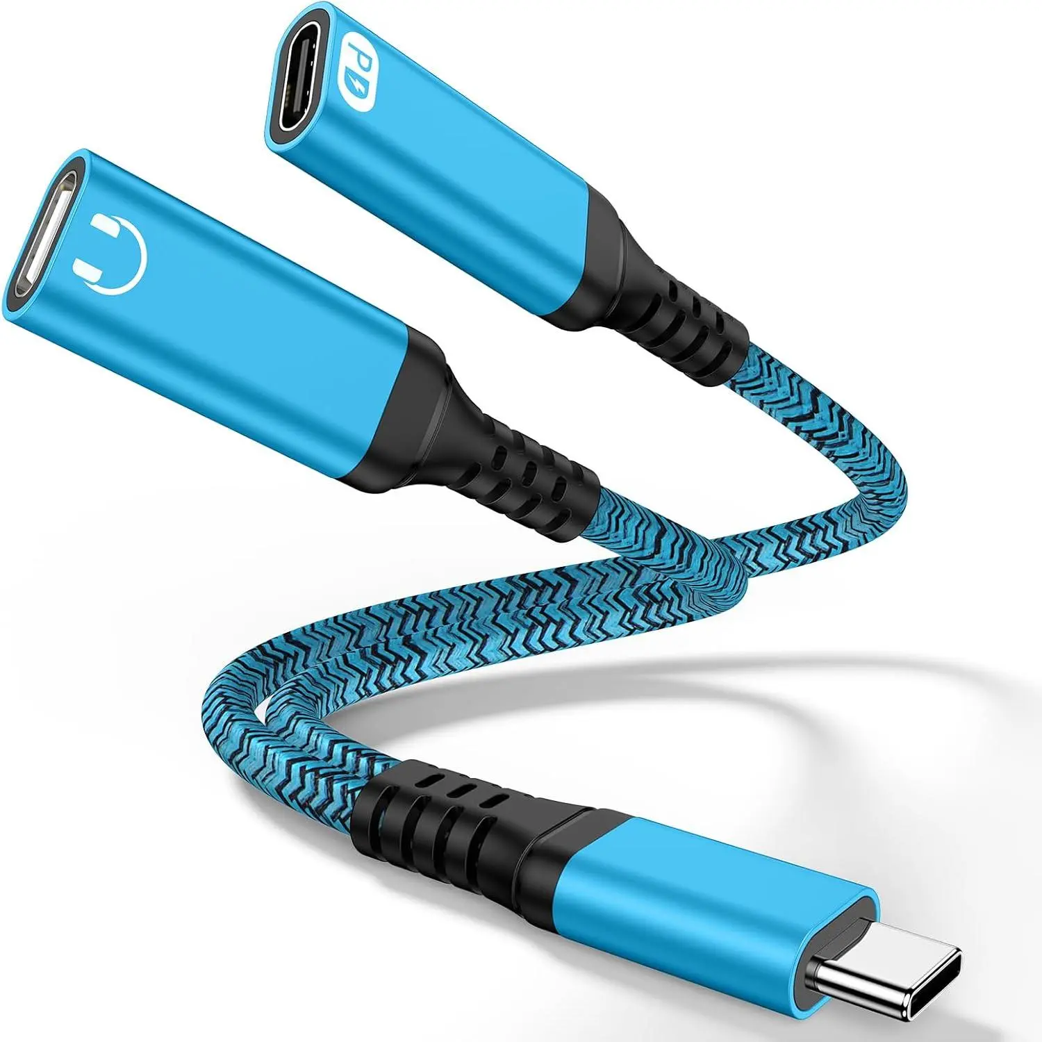 USB C Splitter 1 in 2 out Audio and Charger Adapter 60W  17 Charger    for  17e/17 Pro Max/17 Pro/16 Pro Max/16 Plus/16Pro/16/16e/15Pro Max/Plus/Pro,USB C Wired Headphones