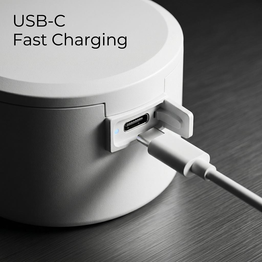 Intelligent Touchless Foaming Soap Dispenser| 350ml Large Capacity| USB-C Rechargeable with Built-in Battery| 0.25s Fast Induction| Minimalist Modern Home Aesthetic