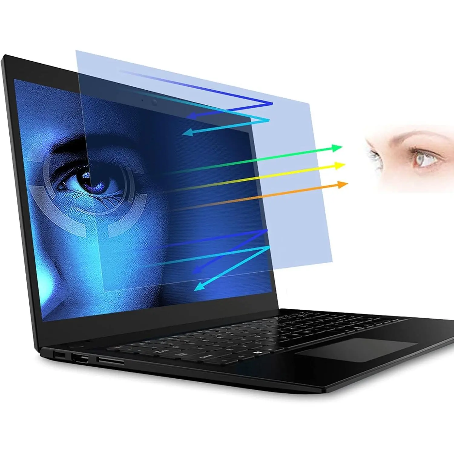 2 Pack 14 Inch Laptop Screen Protector Eye Protection Anti Glare Anti Blue Light Film for 14" 16:9 Aspect Ratio Laptop