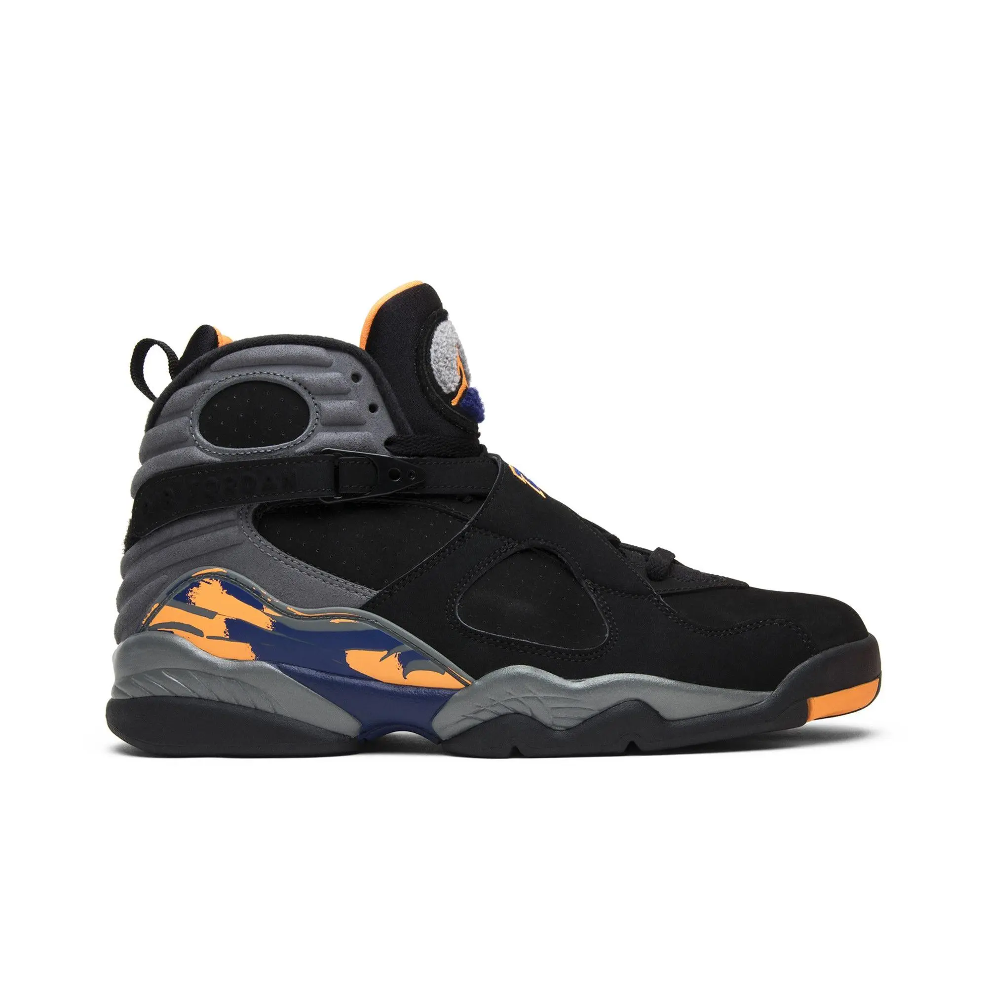 Air Jordan 8 Retro 'Phoenix Suns' (Unisex) blk/brght ctrs-cl gry-dp ryl b retro basketball shoes 305381 043