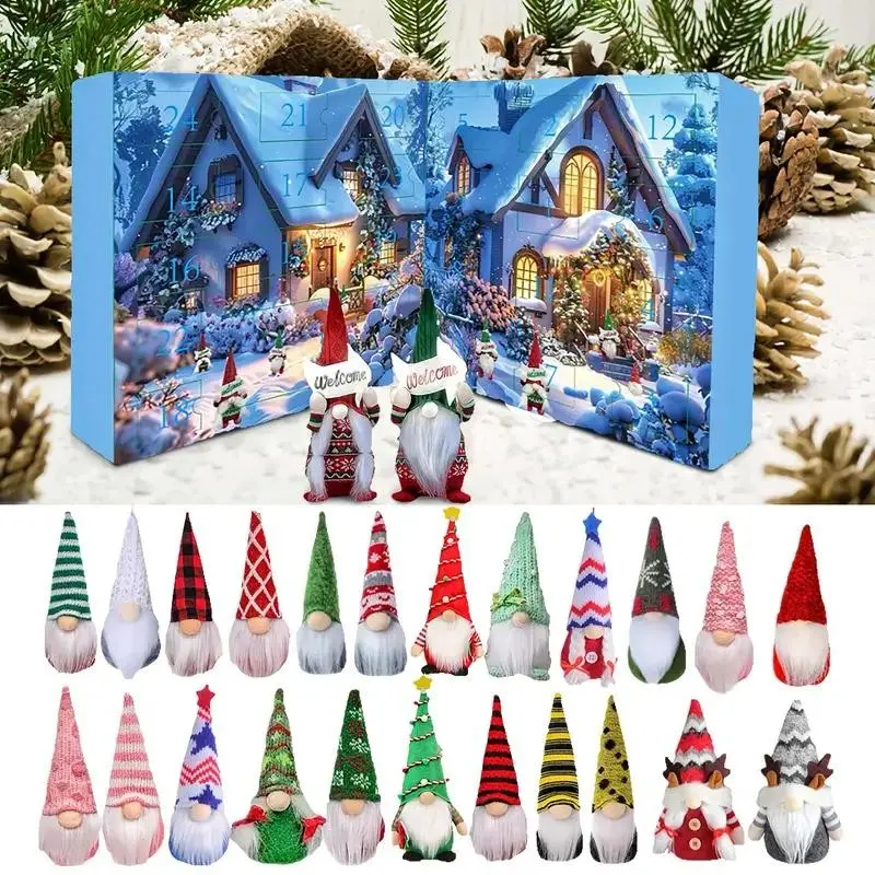 Halloween Gnome Advent Calendar, Christmas Dwarf Countdown Calendar, Festive Holiday Decor, Perfect Gift for Halloween Lovers