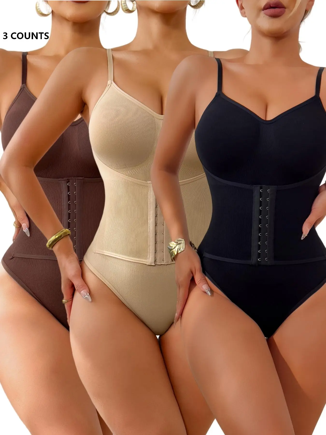 Double Layer Shapewear Bestseller, Enhanced Waist Trainer, Belly Control, Zipper Open Crotch, Full Body Shaper, Comfortable for All Seasons