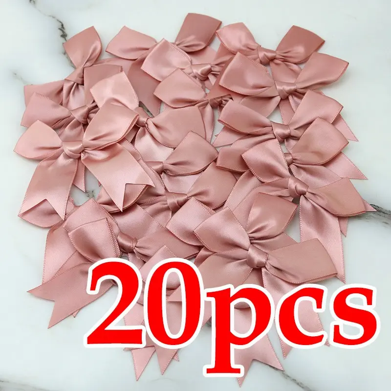 (20pcs) 8.5x8.5cm Ribbon Bow Decorations, DIY Craft Supplies, Party Decoration, Easter Theme, Handmade Floral Series, Home Decor