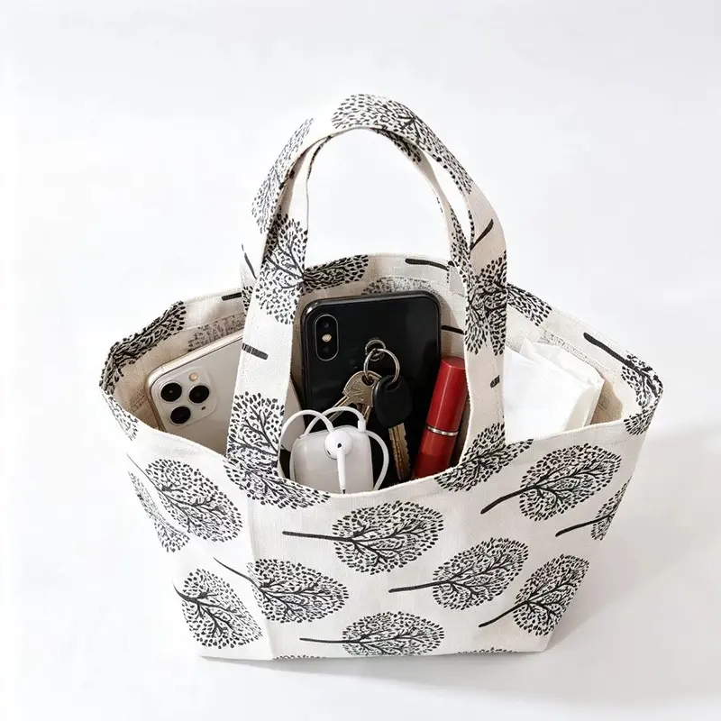 Mini Tree Pattern Handbag for Women, Simple Style Storage Bag, Party/birthday Gift Bag, Mini Organizer Pouch, Casual Accessory