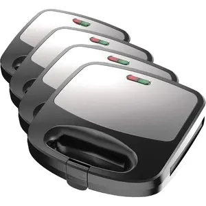 3-in-1 Waffle Iron, WM2000SD, Grill and Sandwich Press, Non-Stick Removable Plates, Space Saving Compact Design