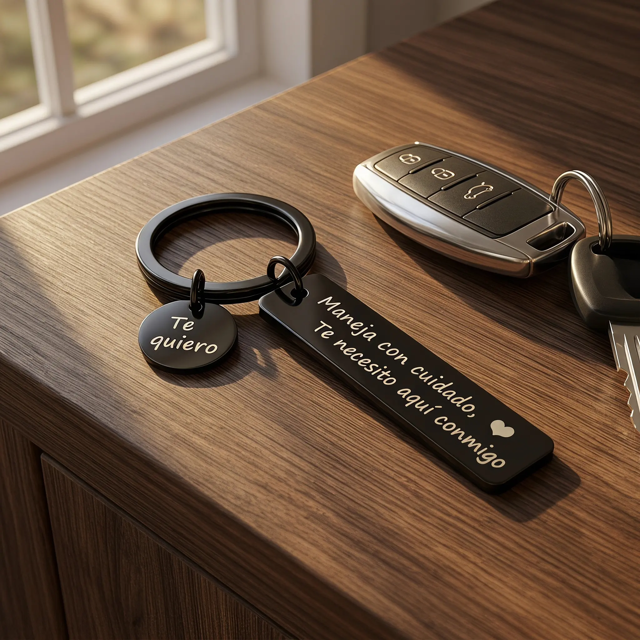 Drive Safe Keychain, 1 Count Letter Pattern Keychain, Gifts for Boyfriend on Birthday, Outdoor Accessories Spanish styles,Christmas Gifts, Personalized-YY1