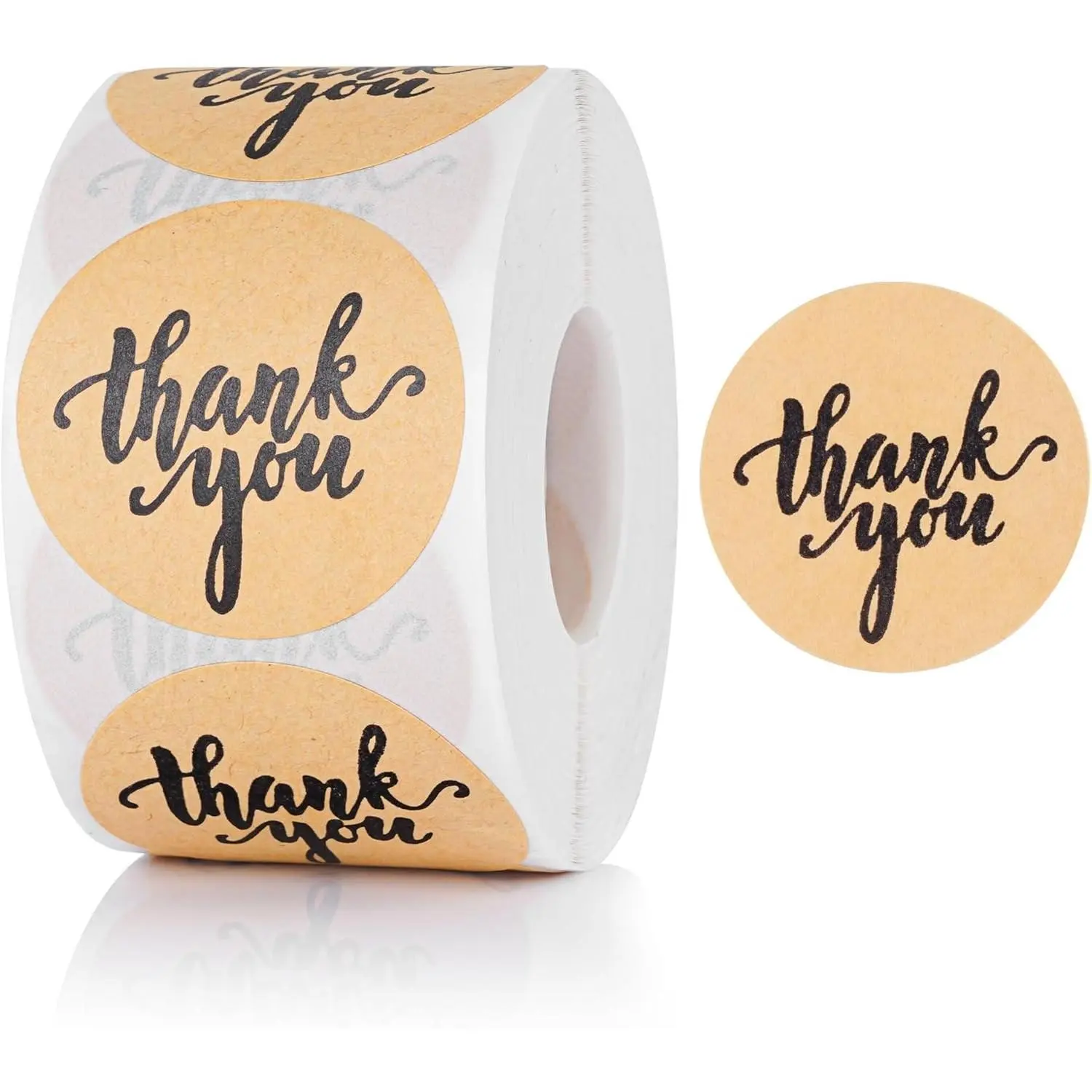 500Pcs Thank You Stickers for Packaging 1.5 Inch Self-Adhesive Envelope Sticker for Small Business Gifts Weddings Party Boutiques Label Stickers