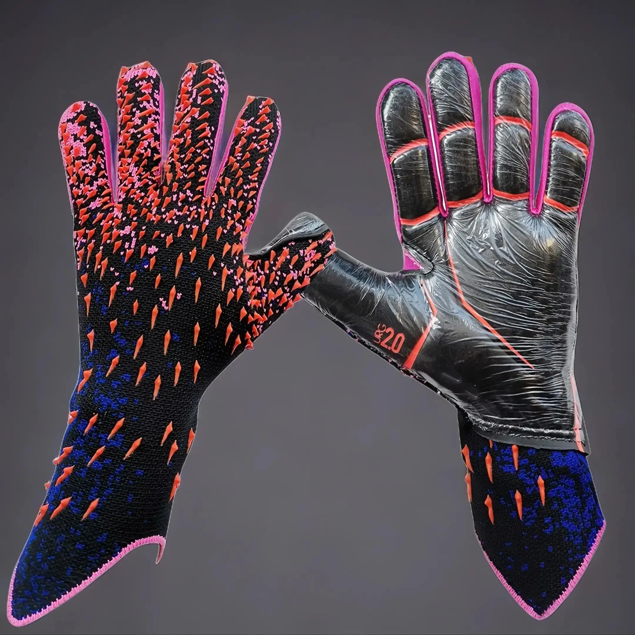 Comfortable Football Goalkeeper Gloves, Non-slip Wear-resistant Football Gloves, Soccer Hand Protector Gloves, Goalie Gloves, Sports Protective Accessories, Valentine's Day Gift