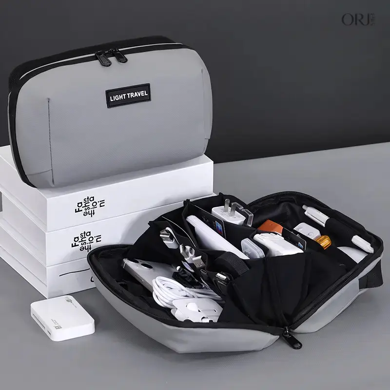 Compact Tech Accessories Organizer - Slim, Waterproof Multi-Compartment Zip Pouch for Business Trips & Daily Commute,brooklyn,charm,Rose,Valentine,mom,birthday,gift,acrylic,,birthstone,jewelry,,vintage,flower,,jump,ring,,diy,necklac,personalize,accessory,