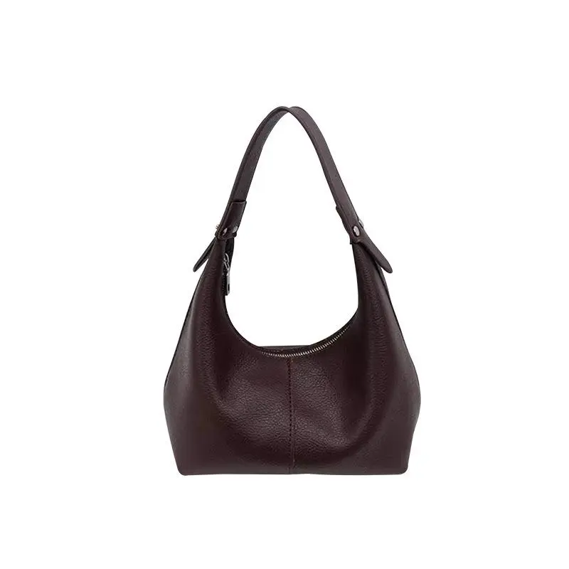 Women's Soft Pebbled Leather Crossbody Shoulder Purse - Zipper-Closure Hobo Bag, Trendy Everyday Accessory  Daily Use & Casual Outings, Bags  Everyday