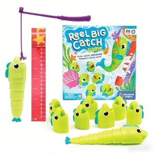 Retractable Educational Fishing Game Set Parent-Child Interactive Board Game Style Retractable Fish Toy Intellectual Development