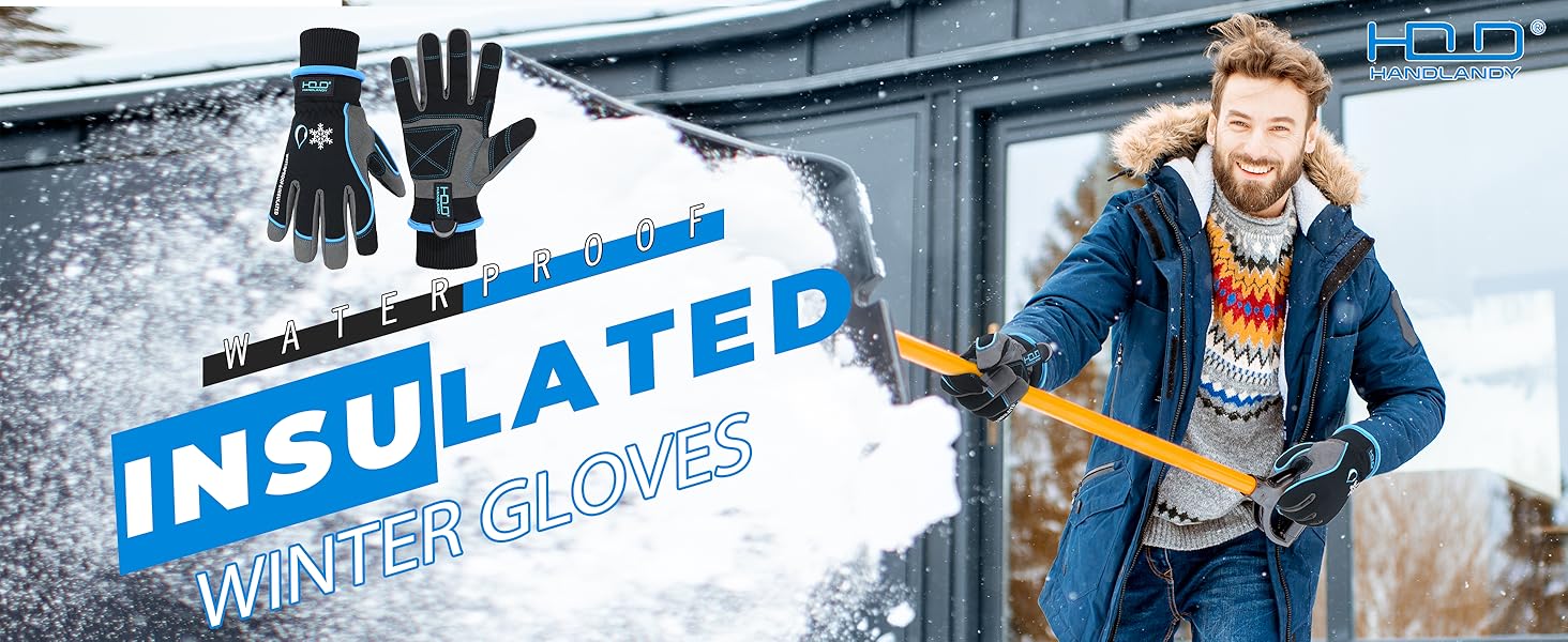 AGS HANDLANDY Winter Work Gloves, 3M Thinsulate Waterproof Insulated Glove for Men Women AGS HANDLANDY Winter Work Gloves, 3M Thinsulate Waterproof Insulated Glove for Men Women