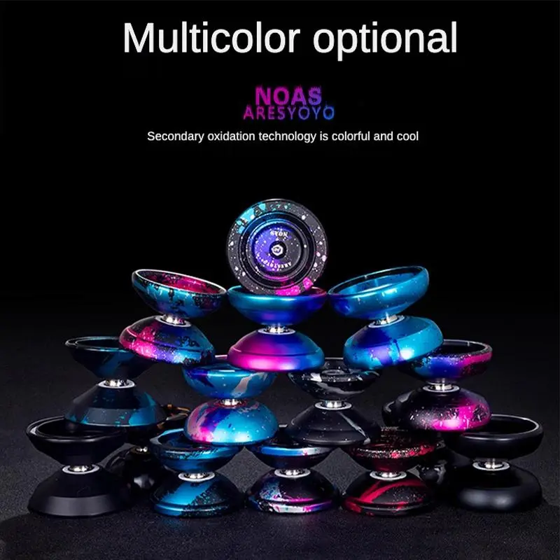 Yoyo Professional Magic Yoyo Metal Yoyo With 10 Ball Bearing Alloy Aluminum High Speed Unresponsive Yoyo Classic Toys For Kids