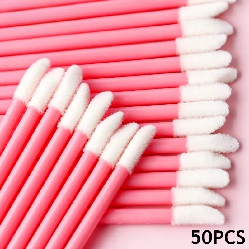 Disposable Lip Brush Makeup Tool, Portable Lipstick Brush, Lip Gloss Brush, Mousse Brush, Hollow Lip Brush, Beauty Tools