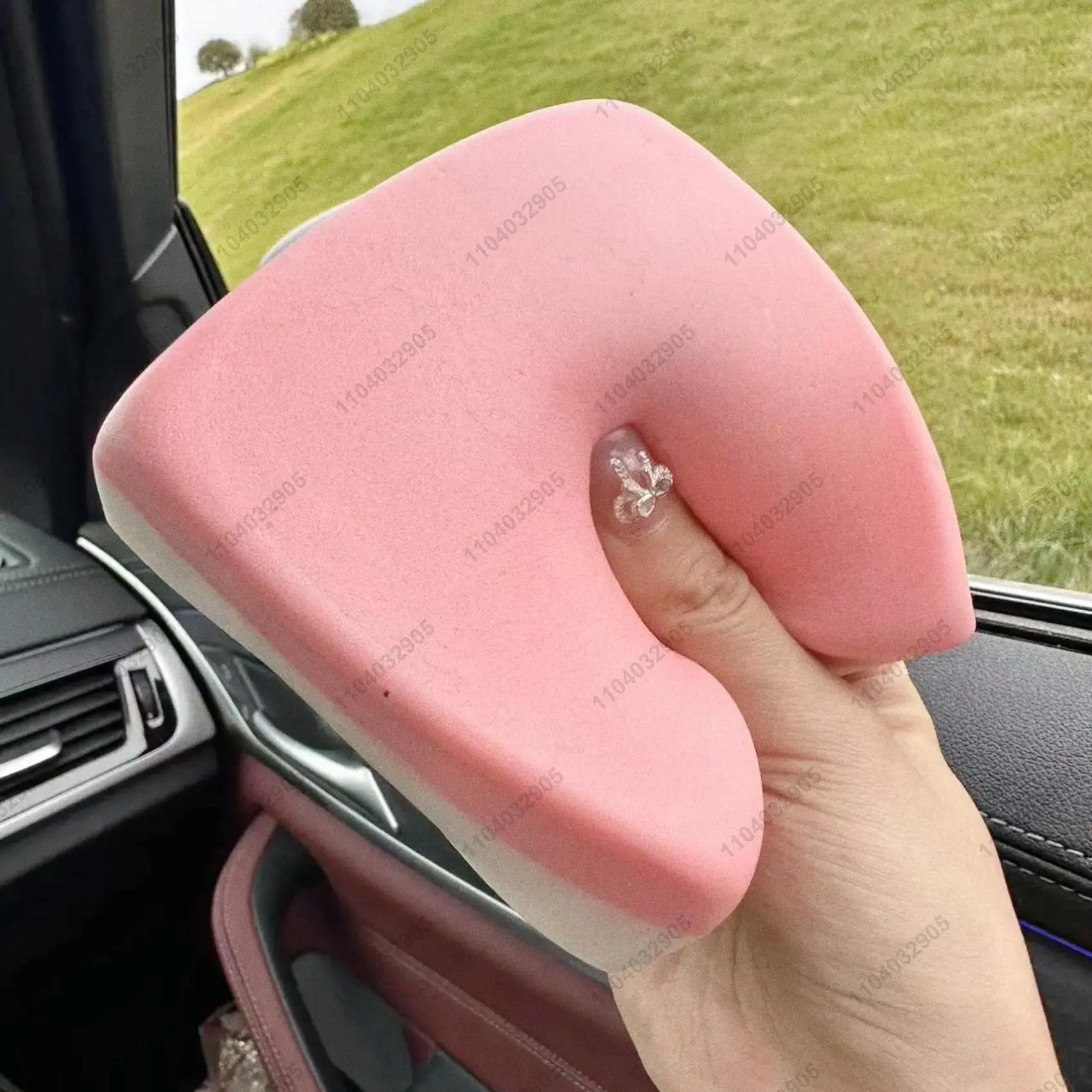 Pink Double-Sided Sticky Rice Cake Paper Squishy, Slow-Rebound Stress Relief Hand Toy for Relaxation & Gifting, Toys & Hobbies DIY Felt Crafts Accessory, Paper Squishies