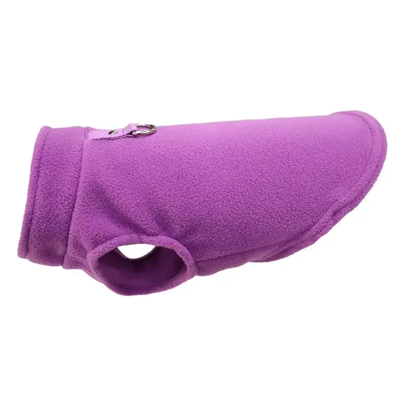 Luxury Fleece Dog Coat | Elegant Winter Puppy Sweater for Small Dogs & Cats | Warm Solid Color Pet Apparel