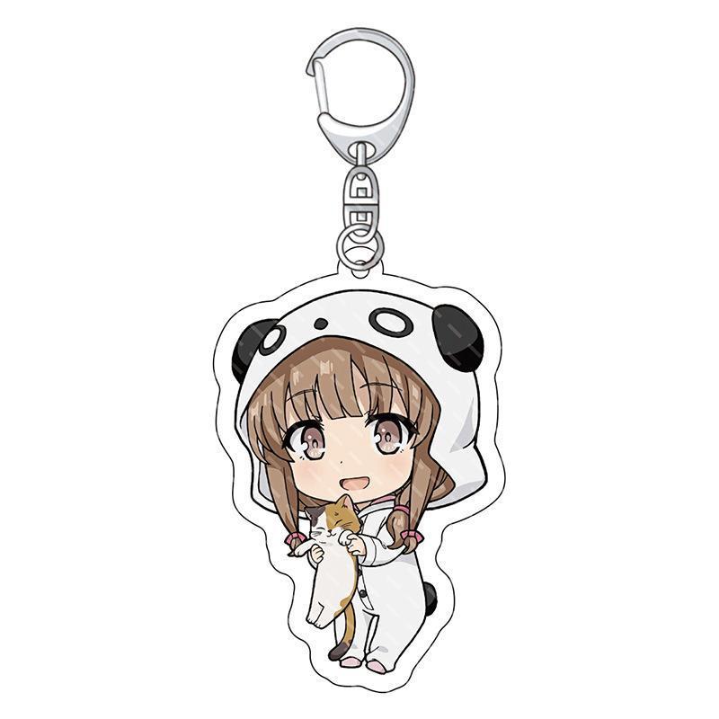 Hot Anime Rascal Does Not Dream of Bunny Girl Senpai Sakurajima Mai Cosplay Acrylic Keychains Accessories Fans Gifts