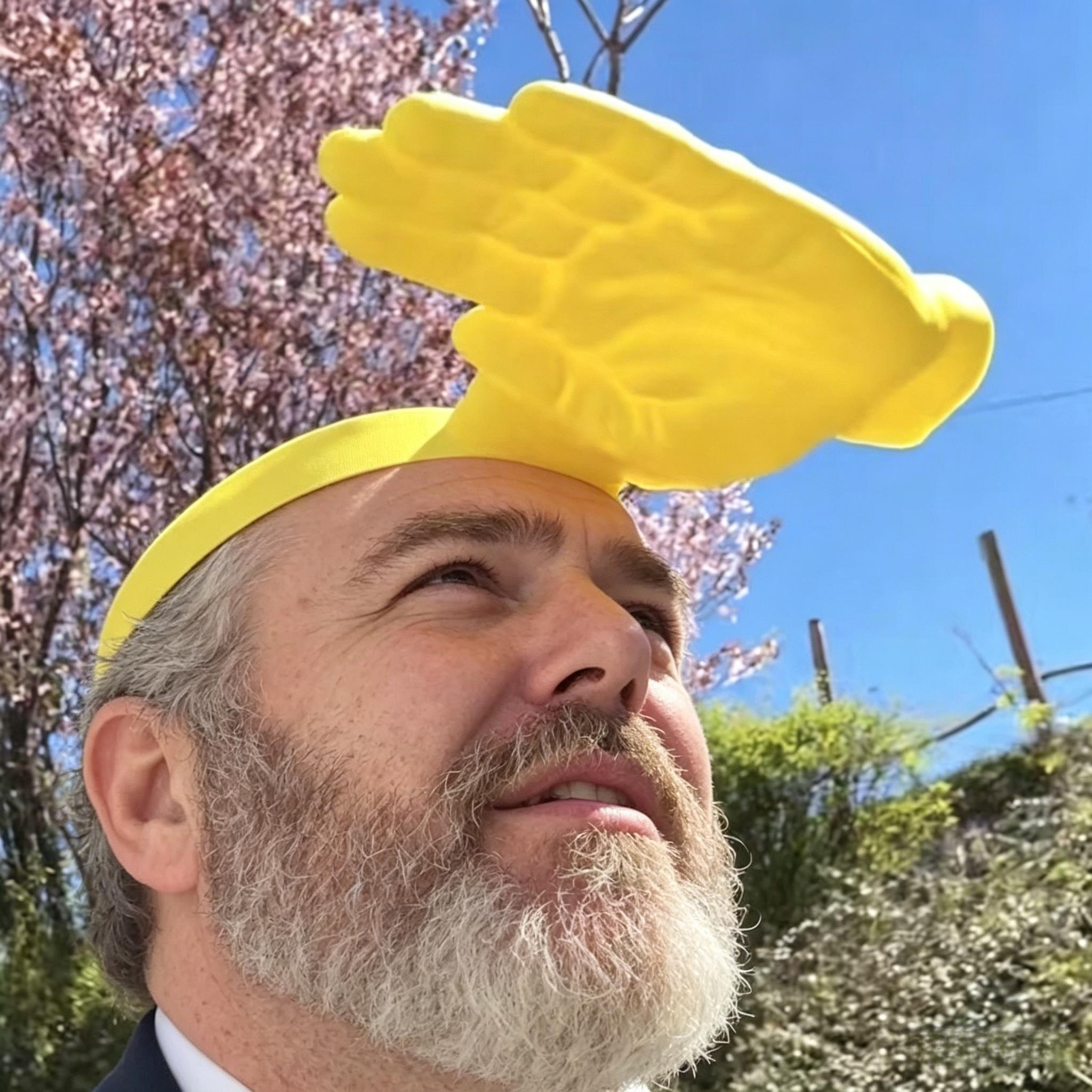 Funny Hand Shaped Sun Visor Hat, Novelty Palm Sunshade Cap for Outdoor Beach Party