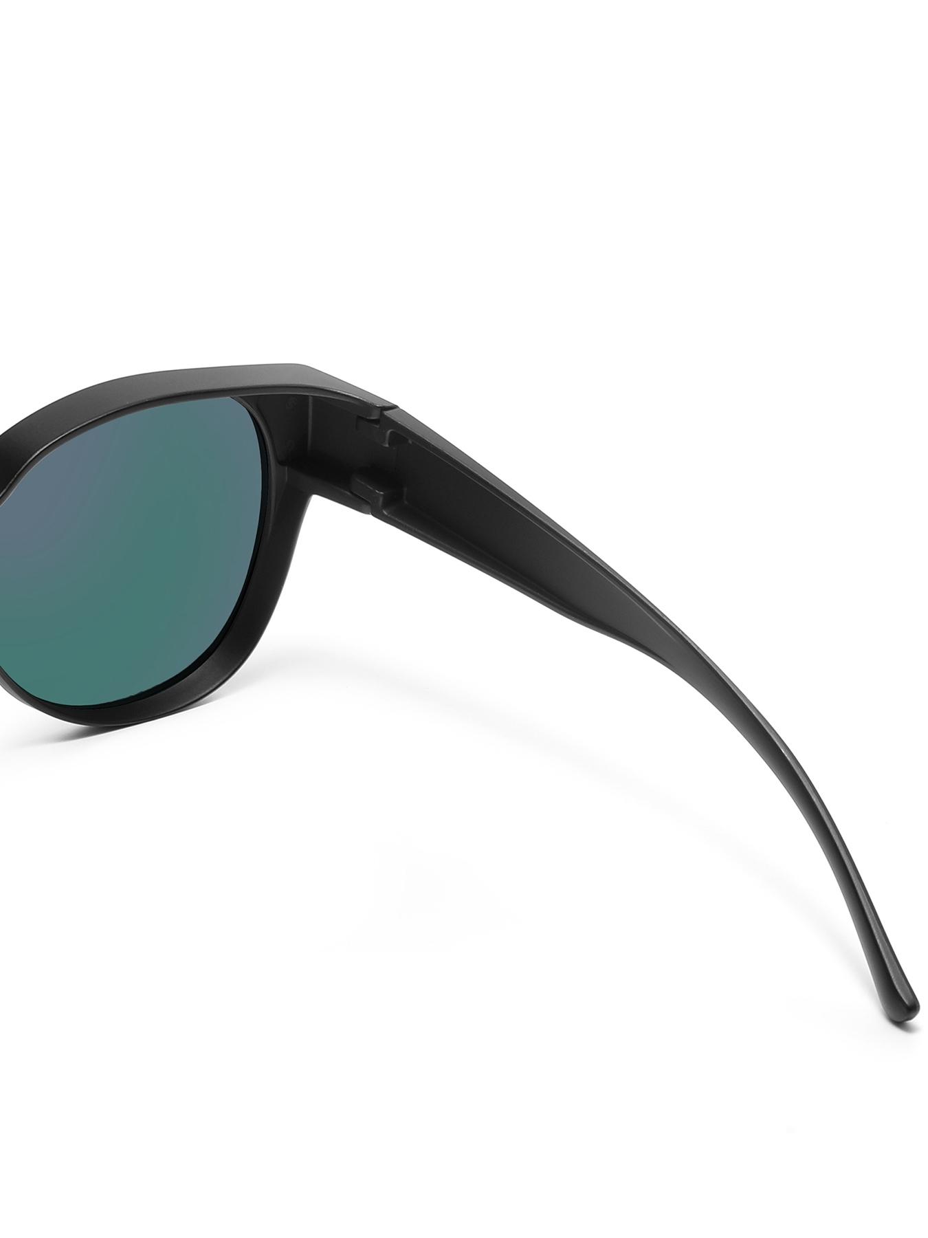 Fit Over Glasses Sunglasses, Sporty Wrap Around Sunglasses for Women & Men, Comfortable Wear Over Glasses for Everyday Style