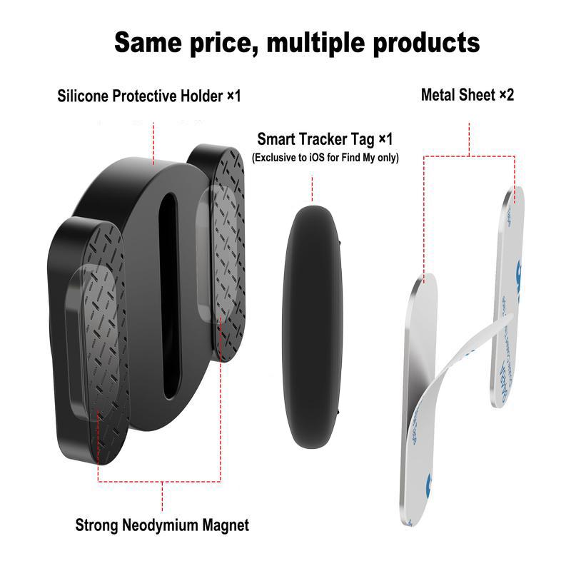 1/ 4Pack GPS Tracker Strong Magnetic Car Vehicle Tracking Anti-loss Positioning Device Car Locator work with Apple Find My APP