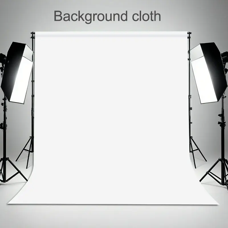 Professional photography white background cloth, white portable matting background cloth for photography and live broadcast, suitable for home video, conference and live broadcast, ironable, washable, foldable, a variety of sizes to choose from
