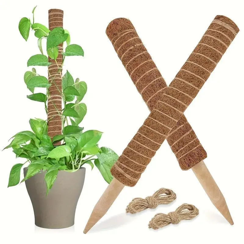 Coir Climbing Support Pole, Indoor Potted Plant Stand, Ivy Climber Rack, Gardening Supplies, Home Decor Item, Durable & Versatile Design