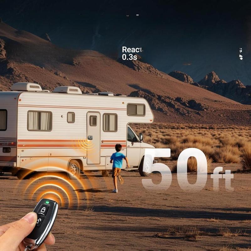 Full Metal RV Keyless Entry Door Lock with Password & Remote, Anti-Peeping & Backlit Keypad, Durable and Secure Camper Latch Replacement for RV Travel Trailer, Patented Security Structure