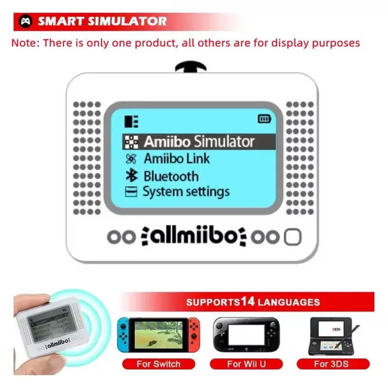 Rechargeable Smart Simulator Compatible Bluetooth-compatible Universal Writer for All Miibo Games, Switch Wiiu Accessories, Gaming Console Accessories