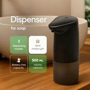Touchless Automatic Foam Soap Dispenser, USB Rechargeable Smart Hand Soap Machine, IPX5 Waterproof Wall Mount, Adjustable Foam for Kitchen Bathroom, Family Kids Hygiene Essential