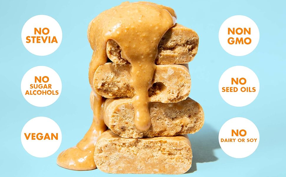 Nation Vegan Keto Plant Based High Protein HIgh Fiber Bars Peanut Butter Crunch Protein+| 12 Bars| Low Carb GF, Free Sugar Alcohols, Dairy, Soy, with Powerful Superfoods!