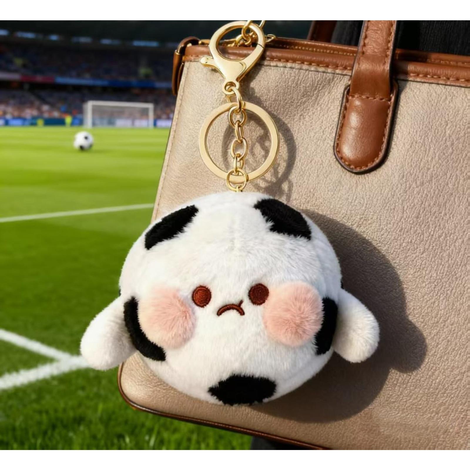 Soft Plush Ball Keychain Set – Cute Stuffed Keyring for Backpack, Squishy Toy Gift for Soccer Basketball Tennis Golf Rugby Billiards Baseball Lovers & Players