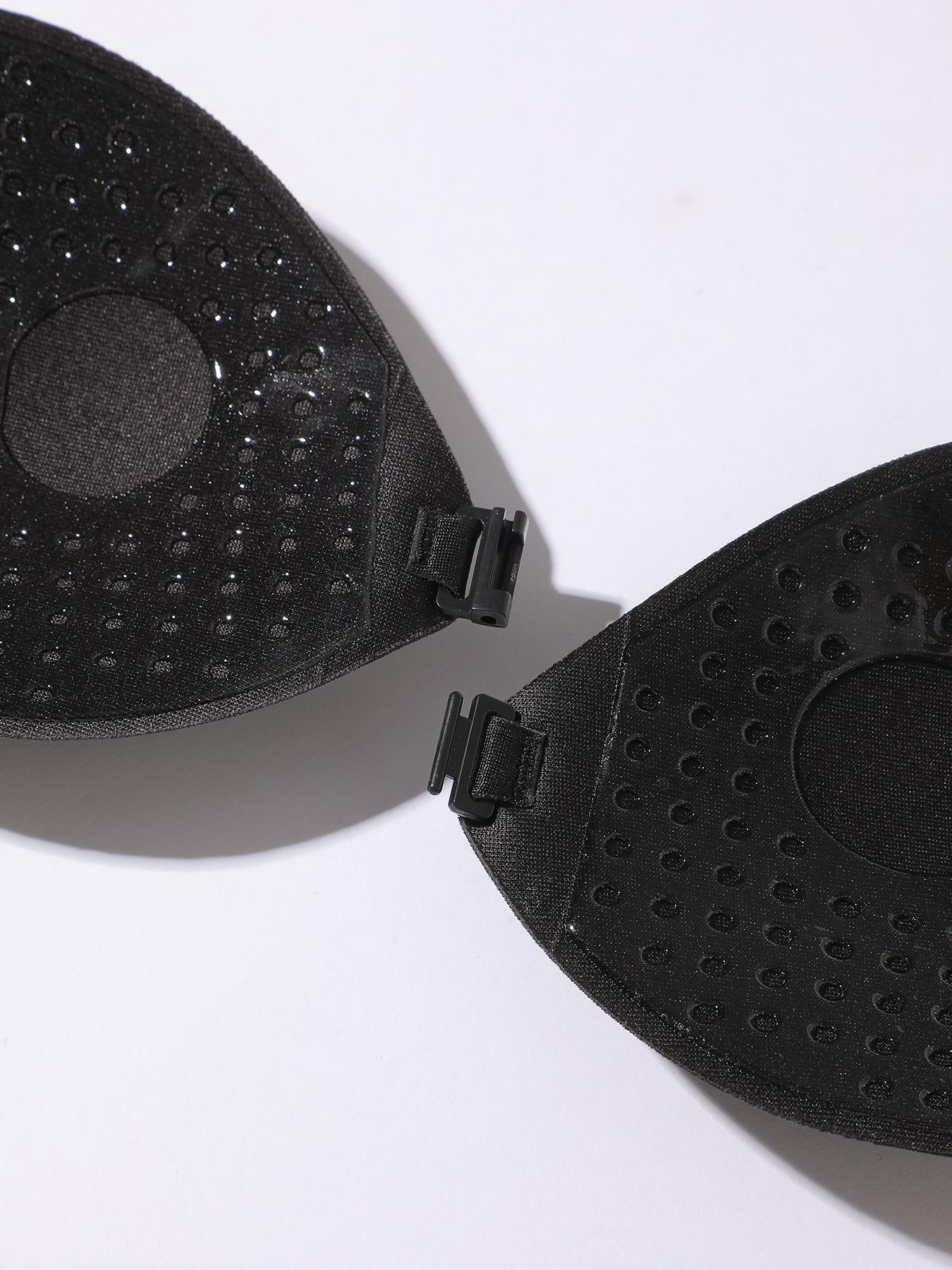 Women's Solid Buckle Front Silicone Bra, Casual Basic Invisible Strapless Bra, Women's Lingerie Accessories for Daily Wear, Underwear