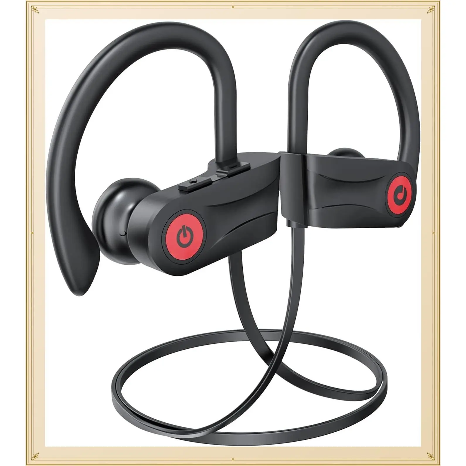 Wireless Earbuds with AI Music Generation, Bluetooth 5.3 HD Stereo Sound, 16 Hours Playtime, IPX7 Waterproof Running Headphones for Workout SportsGift