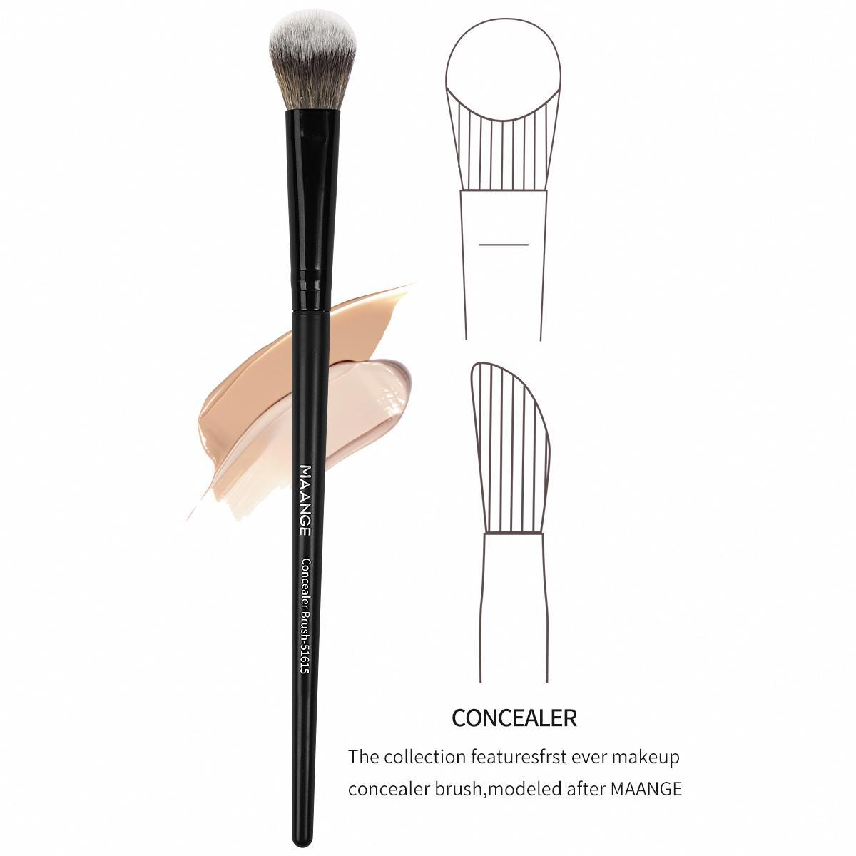 Makeup Brush Set, 2 Counts/set Fingertip Foundation Brush & Fingertip Concealer Brush, Face Makeup Tools, Face Makeup Brushes, Makeup Blending Brush, Gift for Women & Girl, Cosmetic Brush Set