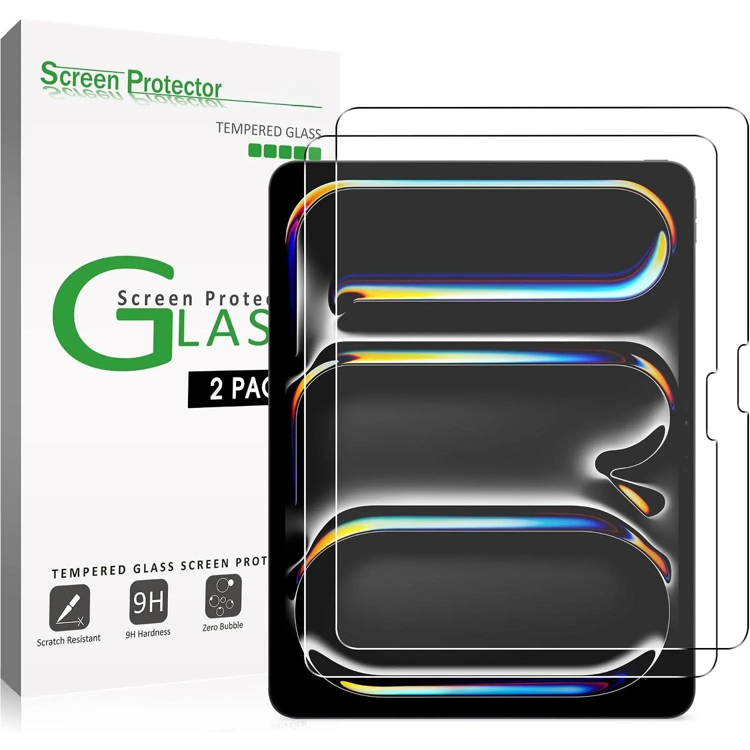 Tempered Tablet Screen Protector, Tablet & Computer Accessories for iPad Pro 13'' M5&M4 Models, Air 13'' M4-M3-M2 - Fingerprint-Resistant, Easy Installation, Enhanced Protection