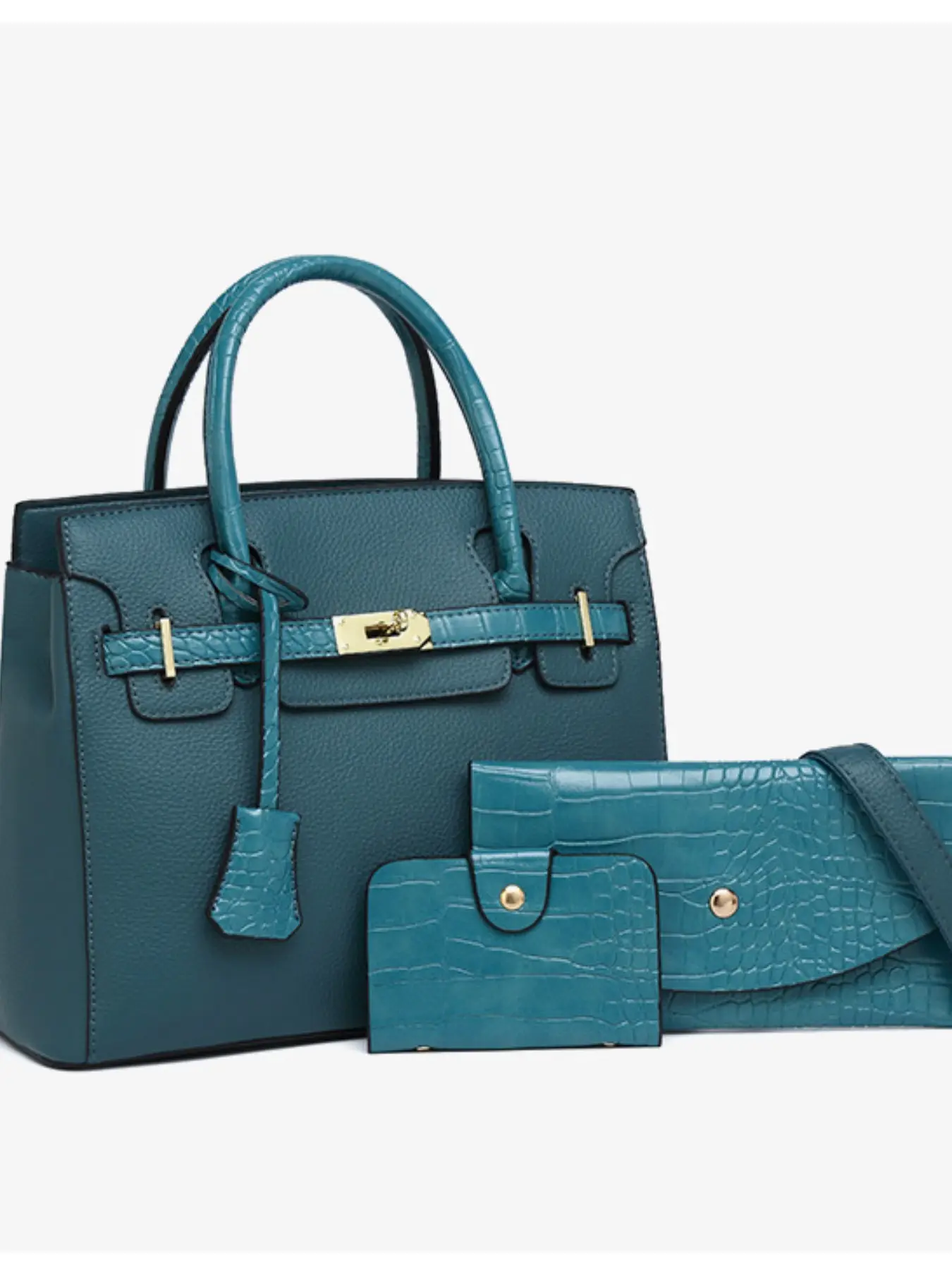 Women's 3-Piece Shoulder Bag Set, Large Capacity Bucket Bag, Casual Plain Design, Perfect for Daily Use & Special Occasions