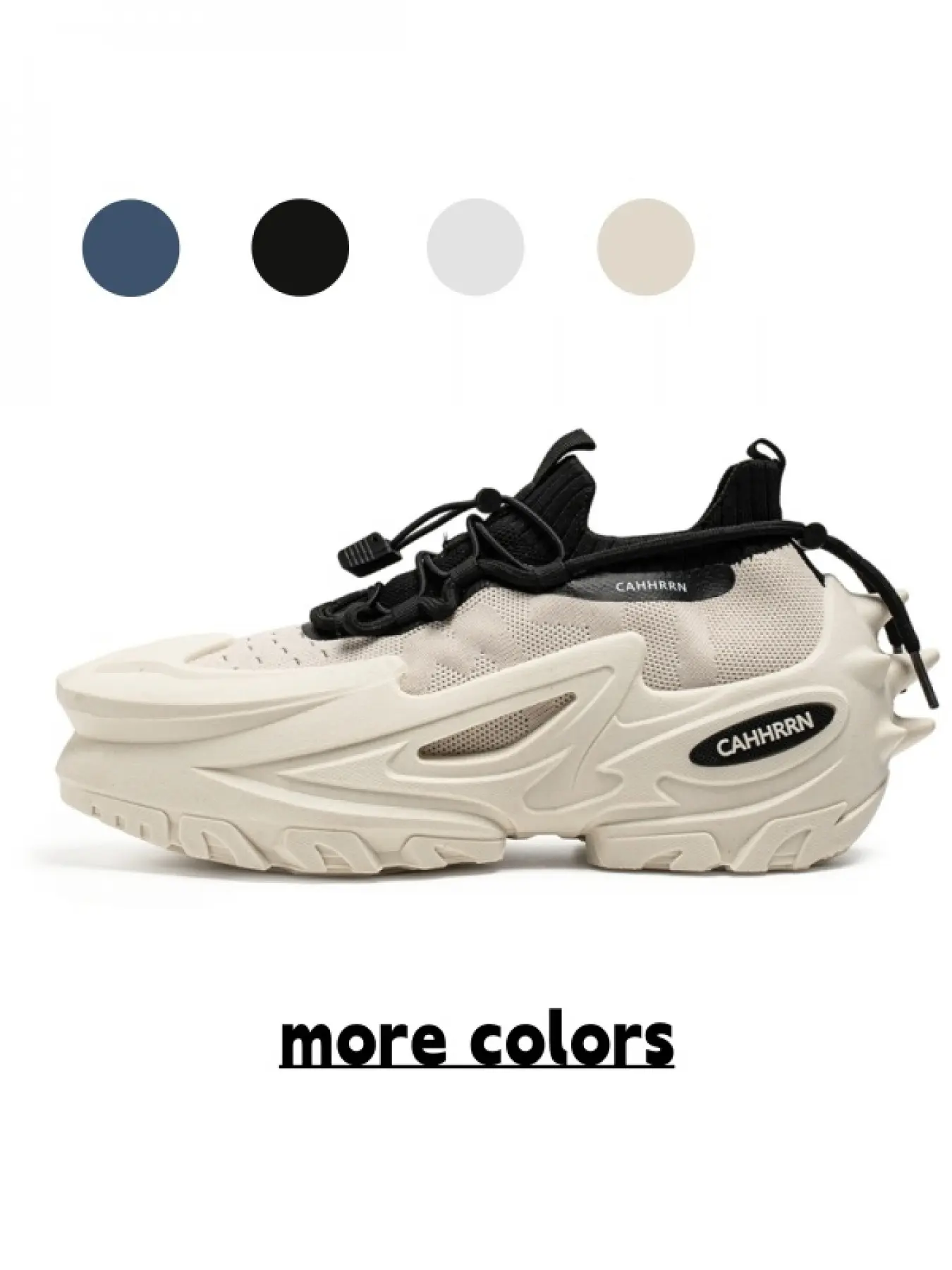 Men's Colorblock Flyknit Mesh Mech Style Sneakers, Casual Breathable Sneakers, Slip-On Thick Sole Anti-Slip Durable Casual Shoes, Daily Commute Streetwear, Trendy Fashion Sneaker