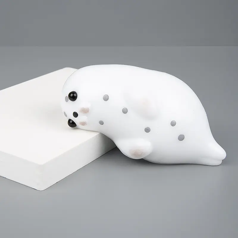 1 Cute Slow Rising Seal Squishy Toy Stress Relief Animal Shape Decompression Hand Toy for Kids Adults Creative Fun Gift